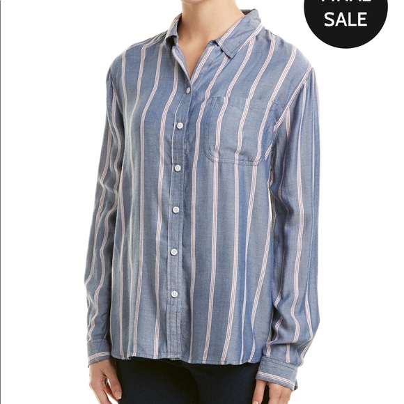 beachlunchlounge button front top - Picture 1 of 8